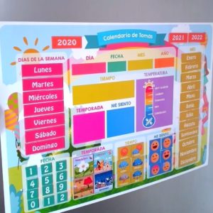 TABLERO CALENDARIO MAGNÉTICO