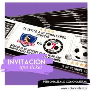 INVITACIÓN TIPO TICKET