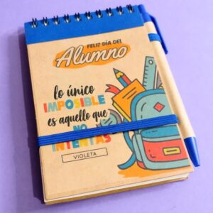 LIBRETA ECOLÓGICA CON LÁPIZ DÍA DEL ALUMNO