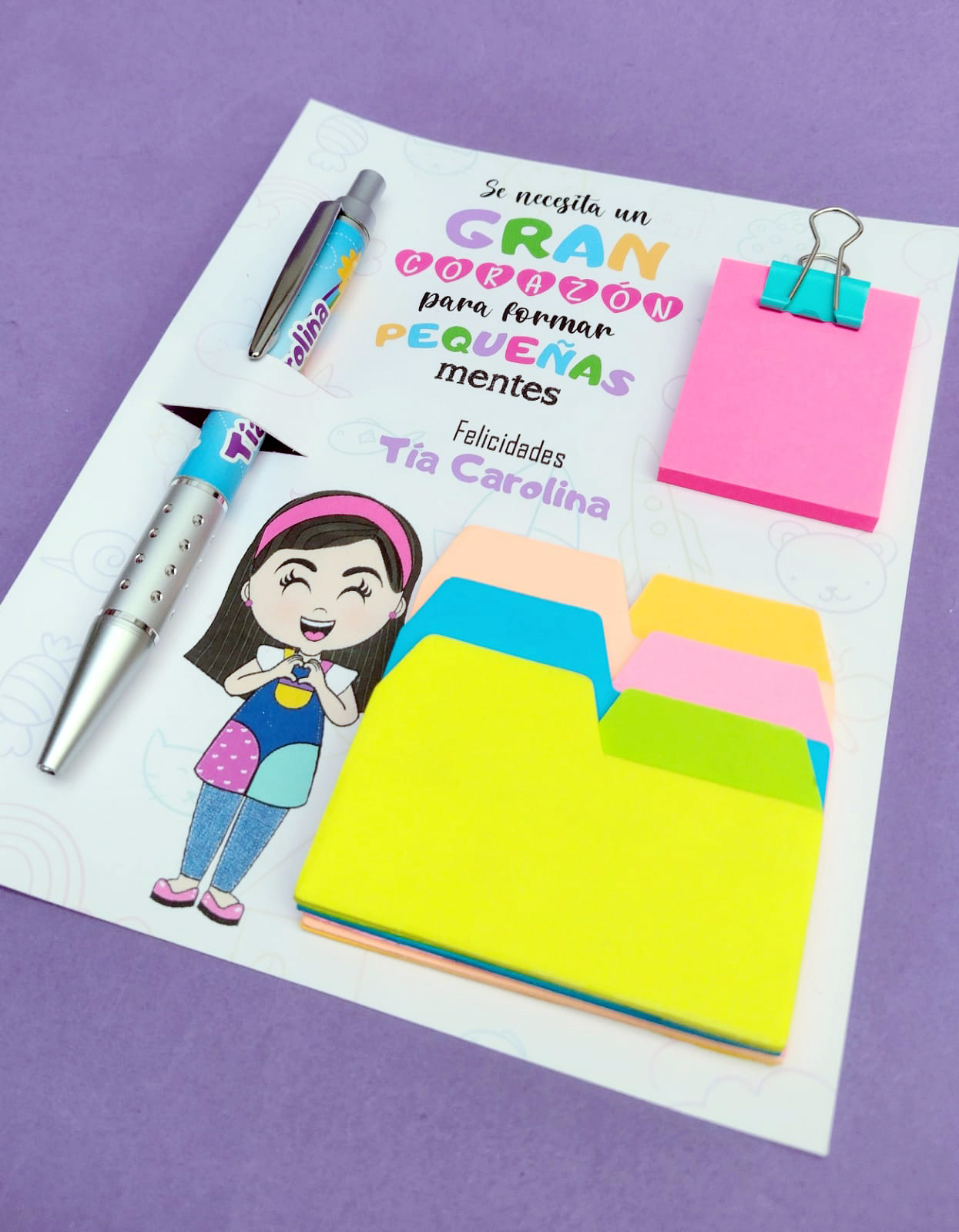 SET POST IT + LÁPIZ PASTA