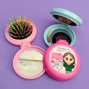 CEPILLO REDONDO PLEGABLE CON ESPEJO