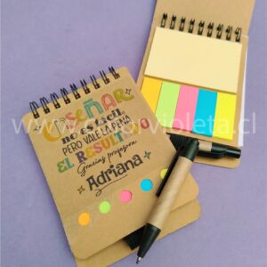 LIBRETA MEMO PROFESOR Y EDUCADORA