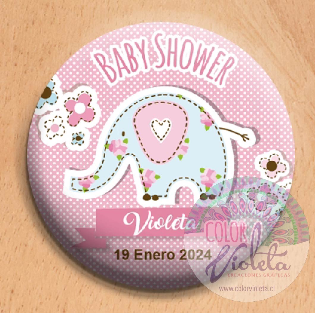 CHAPITA LLAVERO DESTAPADOR BABY SHOWER - Imagen 2