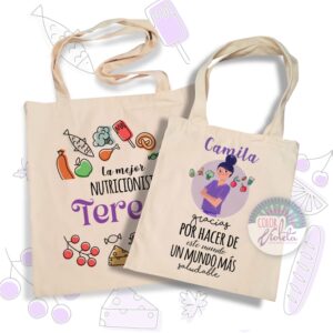 BOLSA ECO CREA NUTRICIONISTA Y KINESIÓLOGO