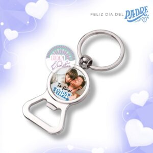 LLAVERO DESTAPADOR METÁLICO PAPÁ