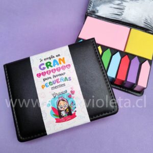 MEMO SET POST IT PU NEGRO
