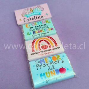 CHOCOLATES PROFESOR Y PROFESORA