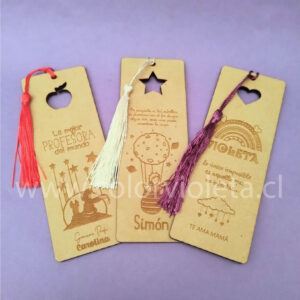 MARCAPÁGINAS MADERA PERSONALIZADO