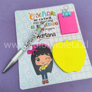 SET POST IT + LÁPIZ PASTA PROFESOR