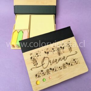 MEMO SET POST IT BAMBOO