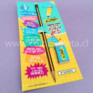 SET LÁPIZ GRAFITO + GOMA DE BORRAR