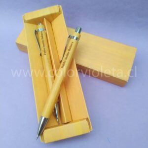 SET LÁPICES BAMBOO CON CAJA