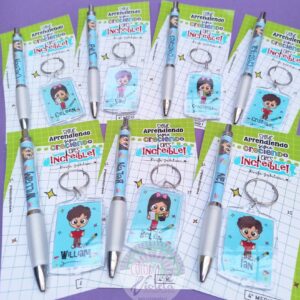 SET LÁPIZ PASTA + LLAVERO ALUMNO