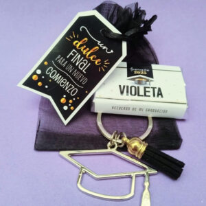 LLAVERO GRADUACIÓN CON CHOCOLATE