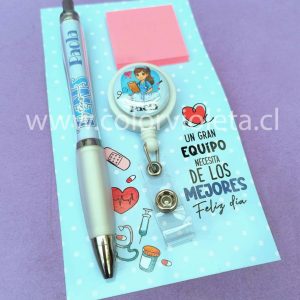 SET TENS LÁPIZ Y PORTACREDENCIAL