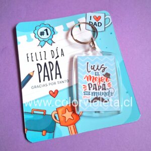 LLAVERO ACRÍLICO CON TARJETA